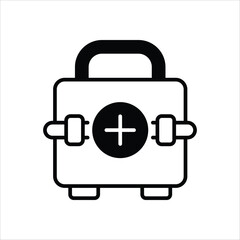 First Aid Kit icon editable stock vector