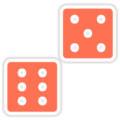Dice Vector Icon Design Illustration