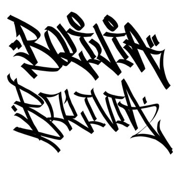 BOLIVIA letter the country name on the world digital illustration graffiti handstyle signature symbol tags painting with black and white color