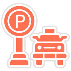 Parking Vector Icon Design Illustration