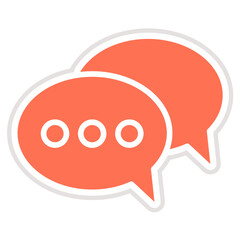 Obraz premium Chat Vector Icon Design Illustration