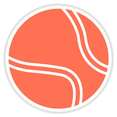 Tennis ball Vector Icon Design Illustration