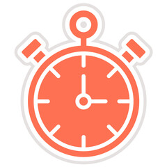 Stopwatch Vector Icon Design Illustration