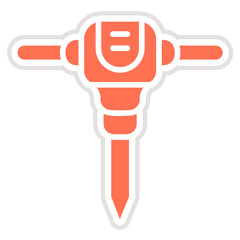 Jackhammer Vector Icon Design Illustration