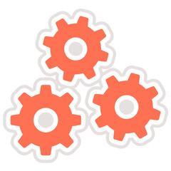 Gears Vector Icon Design Illustration