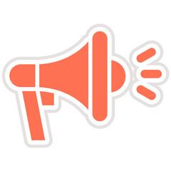 Megaphone Vector Icon Design Illustration