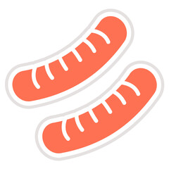 Sausage Vector Icon Design Illustration