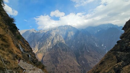 Fototapeta premium The Ancient Tea Horse Road, Lijiang, China, Yunnan, a magnificent view