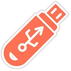 Usb Vector Icon Design Illustration