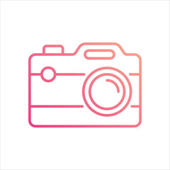 Camera  icon editable stock vector