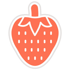 Strawberry Vector Icon Design Illustration