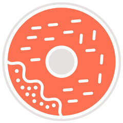 Donut Vector Icon Design Illustration