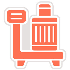 Luggage Scan Vector Icon Design Illustration