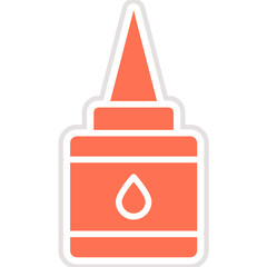 Liquid Glue Vector Icon Design Illustration