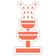 Fototapeta premium Fountain Vector Icon Design Illustration