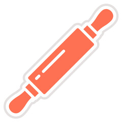 Rolling Pin Vector Icon Design Illustration