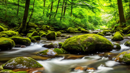 stream in the forest