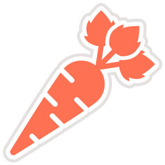 Carrot Vector Icon Design Illustration