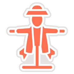 Scarecrow Vector Icon Design Illustration