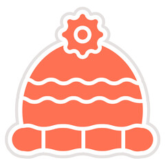 Winter hat Vector Icon Design Illustration