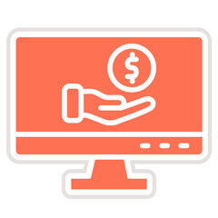 Debt Vector Icon Design Illustration