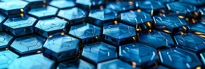 Obraz premium Glassy Dimensions: A World of Transparent Shapes and Shimmering Light, Inviting Exploration and Wonder