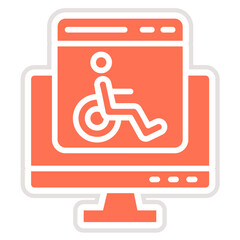 Accessability Vector Icon Design Illustration