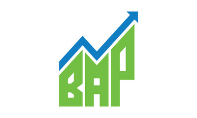 BAP financial logo design vector template.