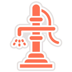 Water Pump Vector Icon Design Illustration