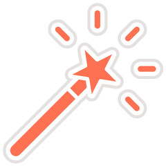 Fototapeta premium Magic Wand Vector Icon Design Illustration