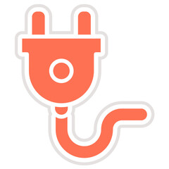 Plug Vector Icon Design Illustration
