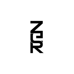 zer lettering initial monogram logo design