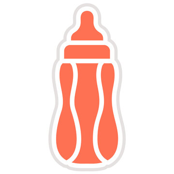 Baby Bottle Vector Icon Design Illustration