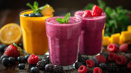  Healthy fruit and vegetable smoothies