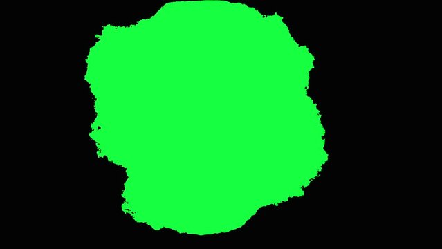 Green fire effect animation with Black Background