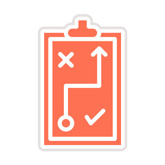 Planning Tag Vector Icon Design Illustration