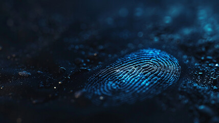 fingerprint or thumbprint on object - obrazy, fototapety, plakaty