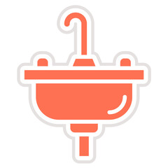 Sink Vector Icon Design Illustration