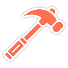 Hammer Vector Icon Design Illustration