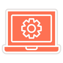 Upgrade Laptop Vector Icon Design Illustration