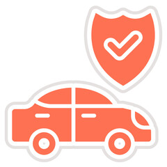 Car Insurance Vector Icon Design Illustration