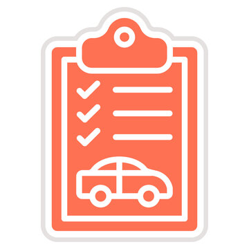 Book a Test Drive Vector Icon Design Illustration