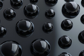 3D black object pattern for background