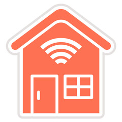 Smart house Vector Icon Design Illustration