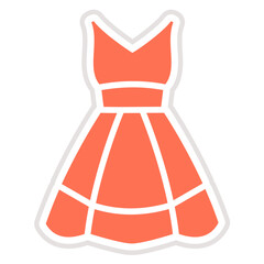 Dress Vector Icon Design Illustration