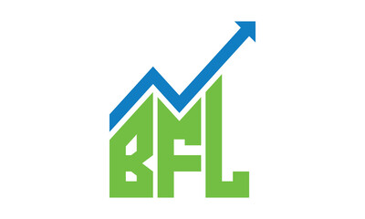 BFL financial logo design vector template.