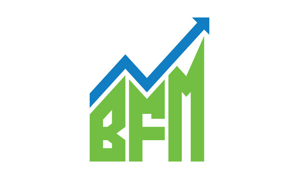 BFM financial logo design vector template.