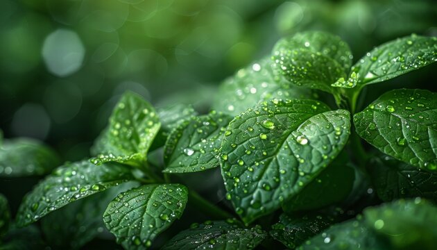 green leaf background image