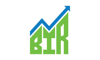 BIR financial logo design vector template.