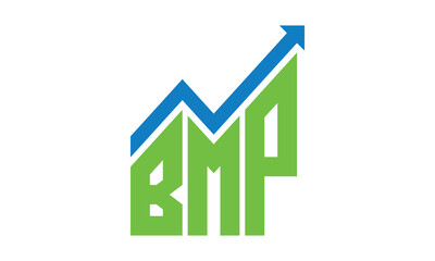 BMP financial logo design vector template.